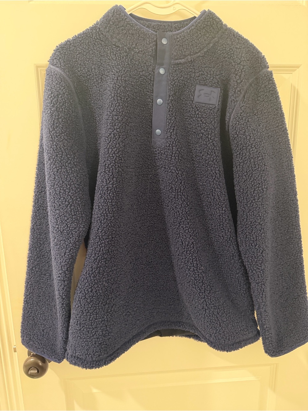 Under Armour Kids Navy Sherpa Snap Pullover